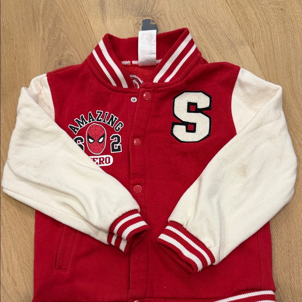 Marvel Red and White Striped Jacket